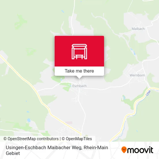 Usingen-Eschbach Maibacher Weg map