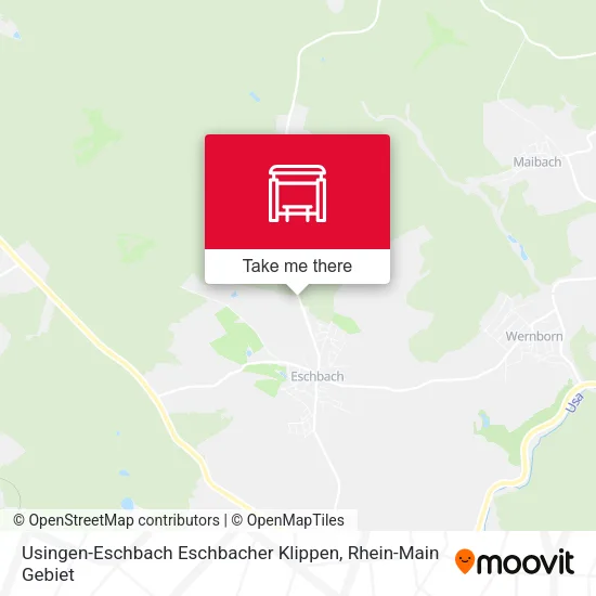 Usingen-Eschbach Eschbacher Klippen map