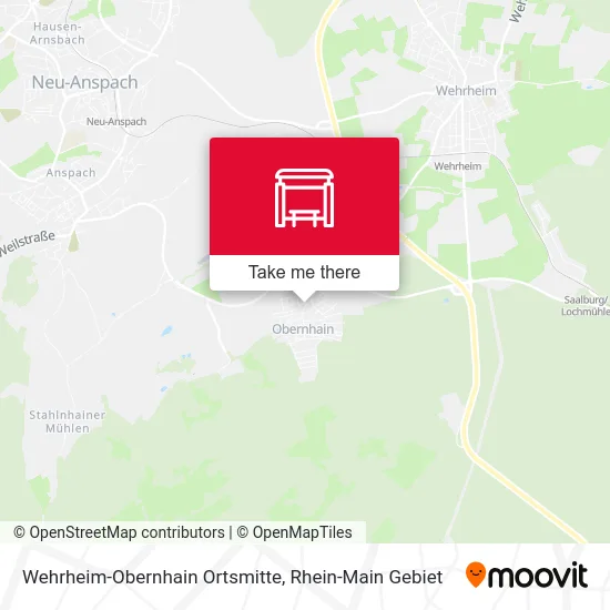 Карта Wehrheim-Obernhain Ortsmitte