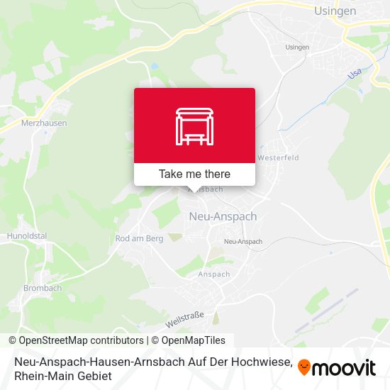 Neu-Anspach-Hausen-Arnsbach Auf Der Hochwiese map
