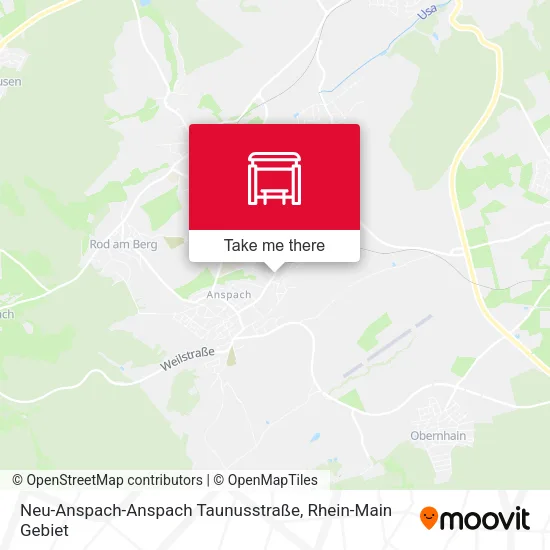 Карта Neu-Anspach-Anspach Taunusstraße