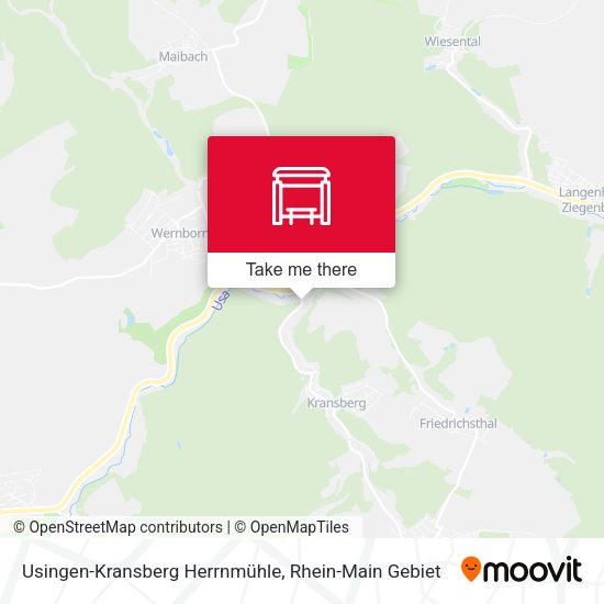 Карта Usingen-Kransberg Herrnmühle