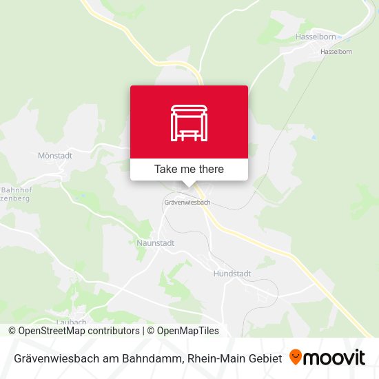 Grävenwiesbach am Bahndamm map