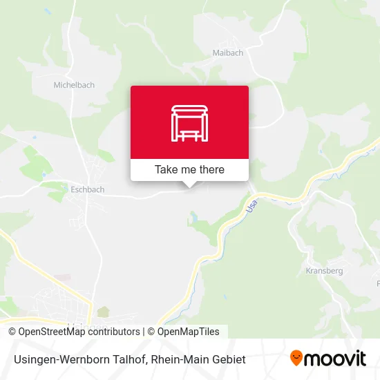 Usingen-Wernborn Talhof map
