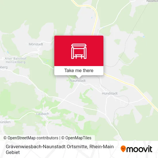Карта Grävenwiesbach-Naunstadt Ortsmitte
