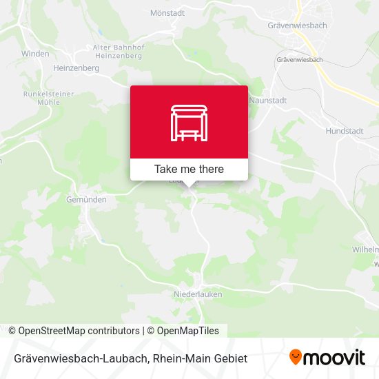 Grävenwiesbach-Laubach map