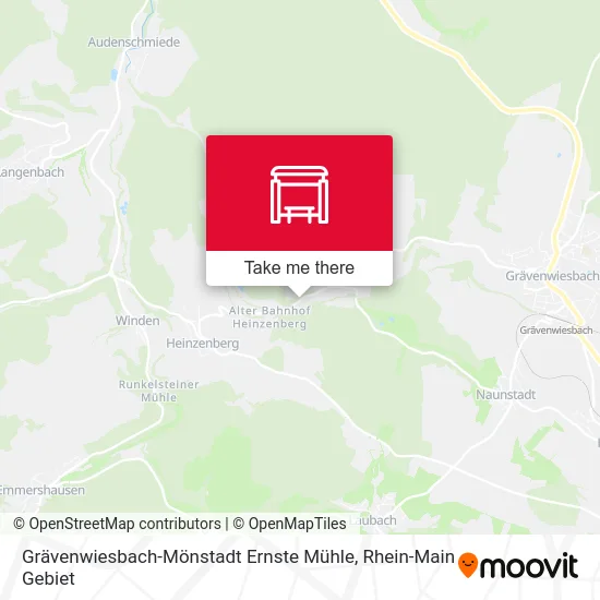 Карта Grävenwiesbach-Mönstadt Ernste Mühle