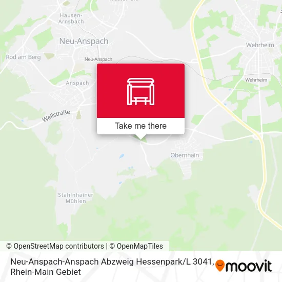 Карта Neu-Anspach-Anspach Abzweig Hessenpark / L 3041