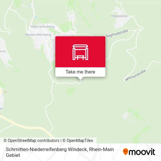 Карта Schmitten-Niederreifenberg Windeck