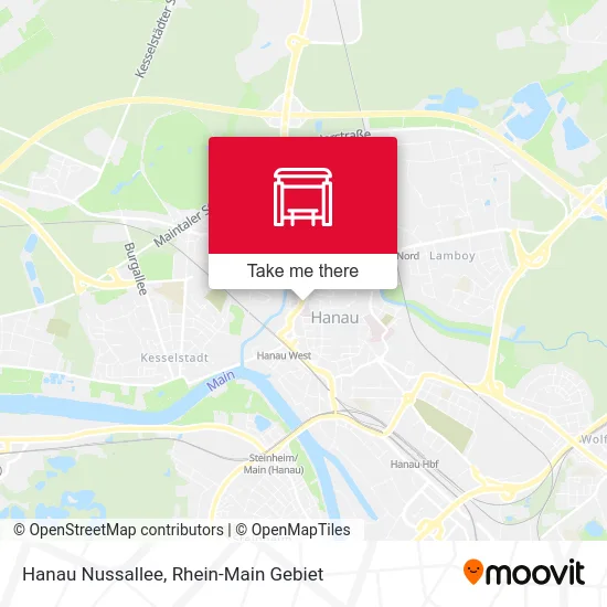 Карта Hanau Nussallee