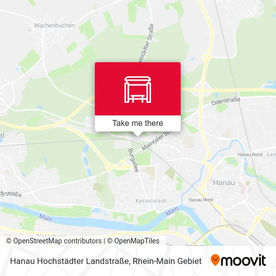 Карта Hanau Hochstädter Landstraße