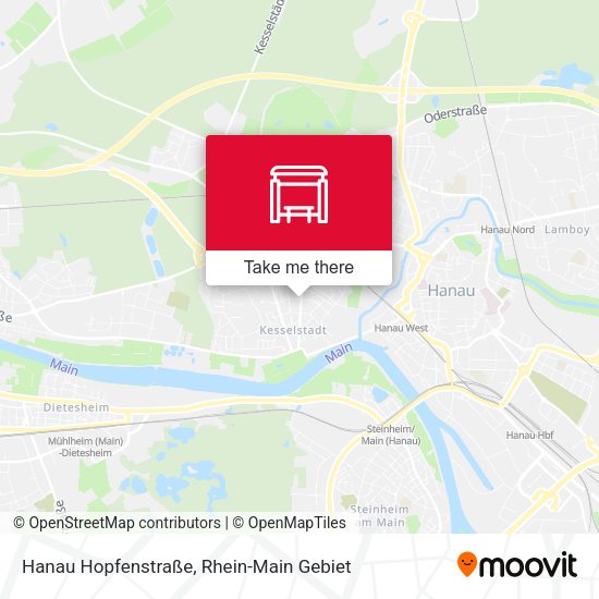 Карта Hanau Hopfenstraße