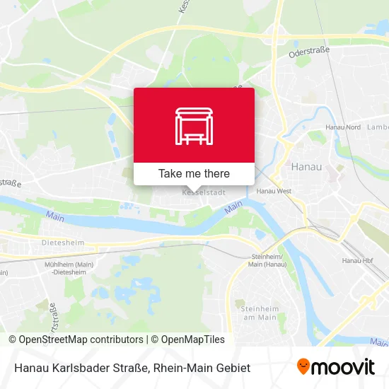 Карта Hanau Karlsbader Straße