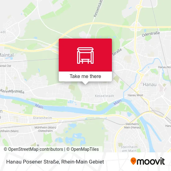 Карта Hanau Posener Straße
