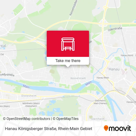 Карта Hanau Königsberger Straße