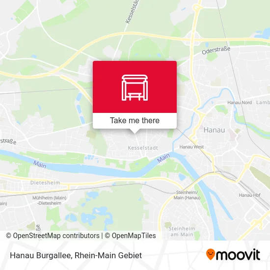 Карта Hanau Burgallee