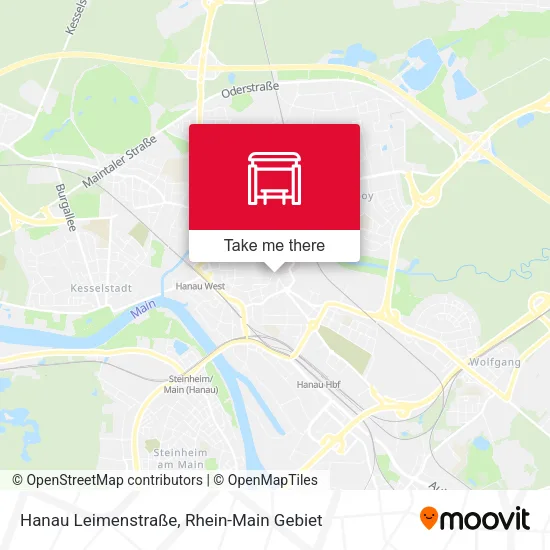Карта Hanau Leimenstraße