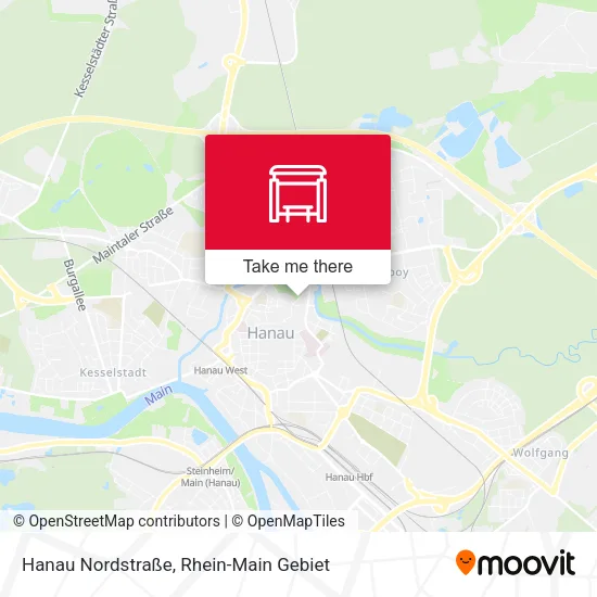Карта Hanau Nordstraße