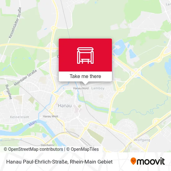 Карта Hanau Paul-Ehrlich-Straße