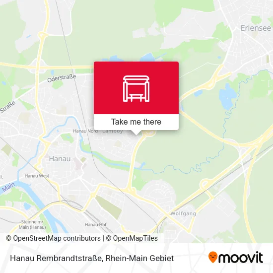 Карта Hanau Rembrandtstraße