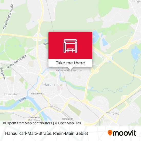 Hanau Karl-Marx-Straße map