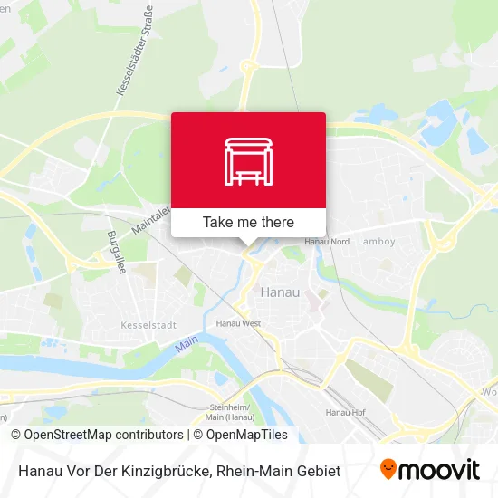 Карта Hanau Vor Der Kinzigbrücke