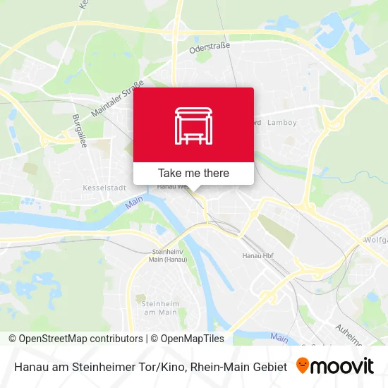 Карта Hanau am Steinheimer Tor/Kino