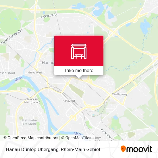 Карта Hanau Dunlop Übergang
