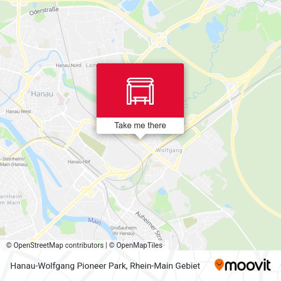Hanau-Wolfgang Pioneer Park map