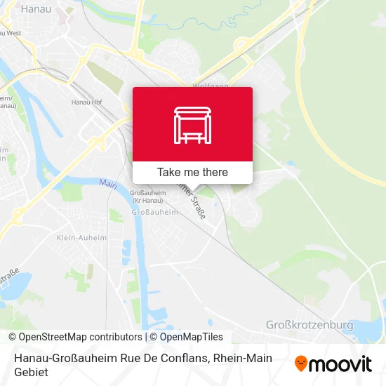 Карта Hanau-Großauheim Rue De Conflans
