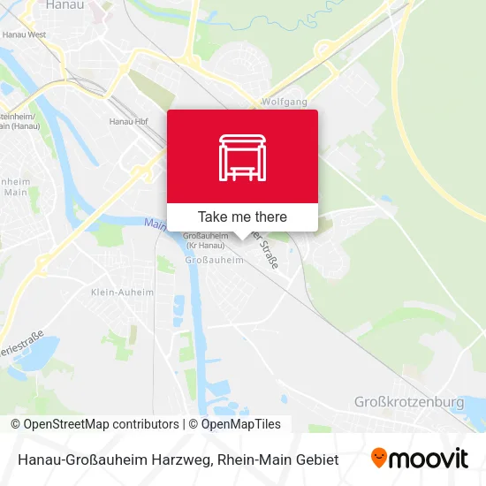 Карта Hanau-Großauheim Harzweg