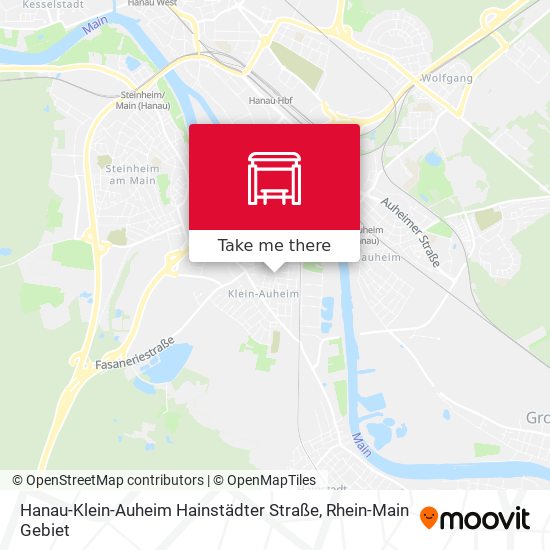 Hanau-Klein-Auheim Hainstädter Straße map