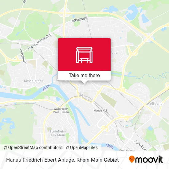 Карта Hanau Friedrich-Ebert-Anlage