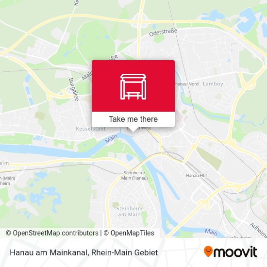 Карта Hanau am Mainkanal