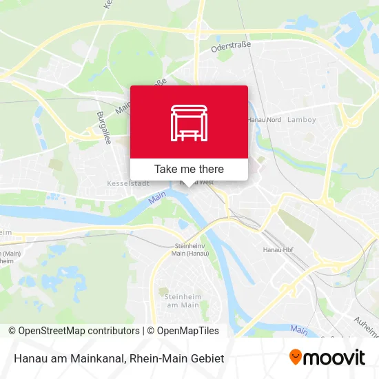 Карта Hanau am Mainkanal