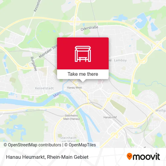 Карта Hanau Heumarkt
