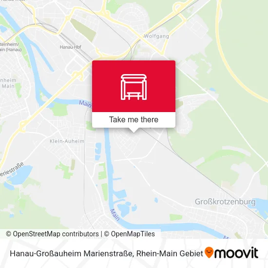 Карта Hanau-Großauheim Marienstraße