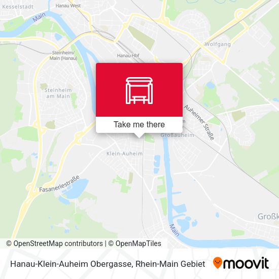 Hanau-Klein-Auheim Obergasse map