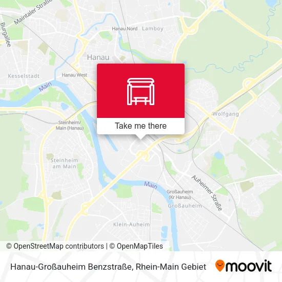 Карта Hanau-Großauheim Benzstraße