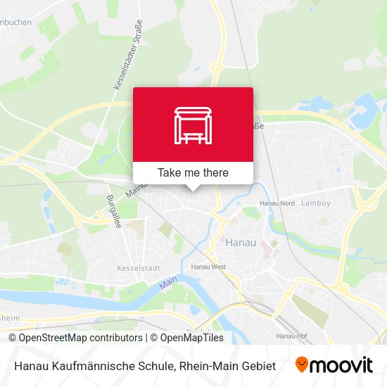 Hanau Kaufmännische Schule map