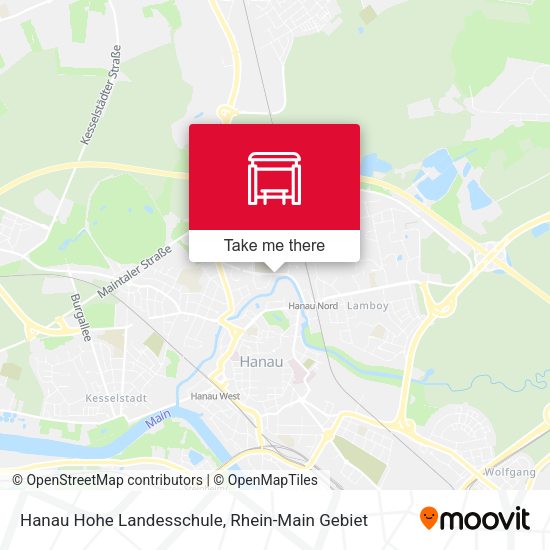 Карта Hanau Hohe Landesschule