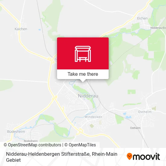 Карта Nidderau-Heldenbergen Stifterstraße