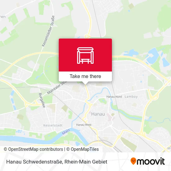 Карта Hanau Schwedenstraße