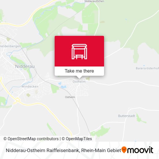 Nidderau-Ostheim Raiffeisenbank map