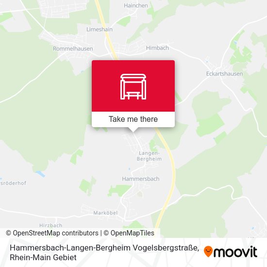 Hammersbach-Langen-Bergheim Vogelsbergstraße map