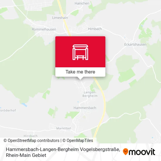 Карта Hammersbach-Langen-Bergheim Vogelsbergstraße