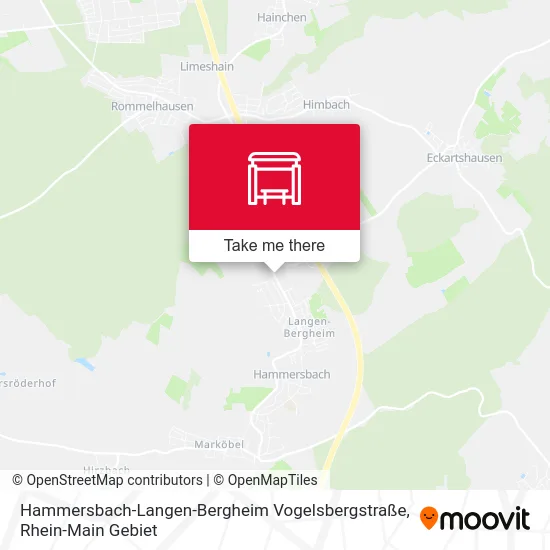 Карта Hammersbach-Langen-Bergheim Vogelsbergstraße