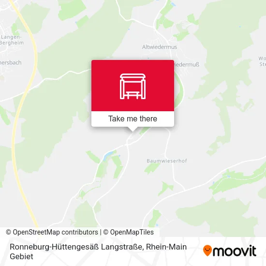 Карта Ronneburg-Hüttengesäß Langstraße