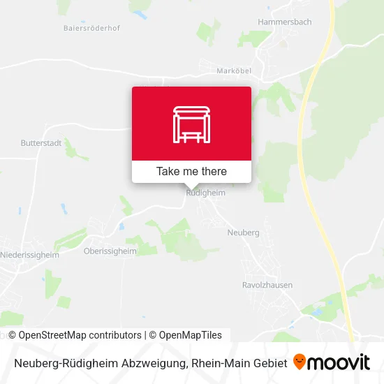 Карта Neuberg-Rüdigheim Abzweigung