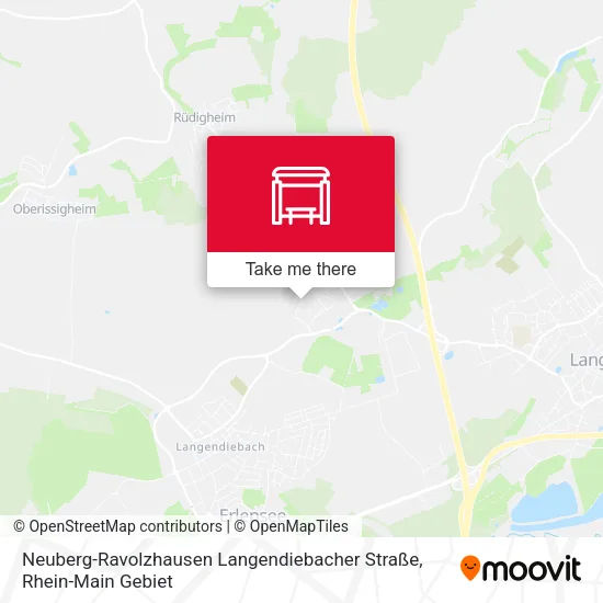 Карта Neuberg-Ravolzhausen Langendiebacher Straße